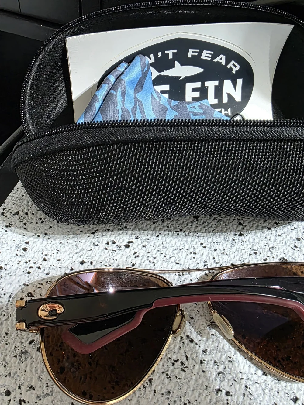 Costa Aviator Sunglasses in Gold with Mirrored Lenses